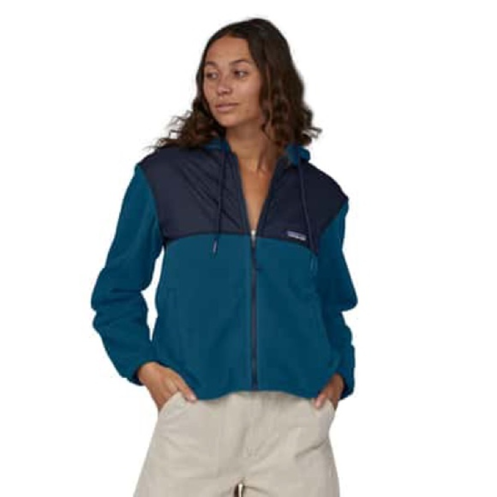 Patagonia Women's‎ Microdini Hoody Tide Blue sz XS NWOT - Picture 2 of 6